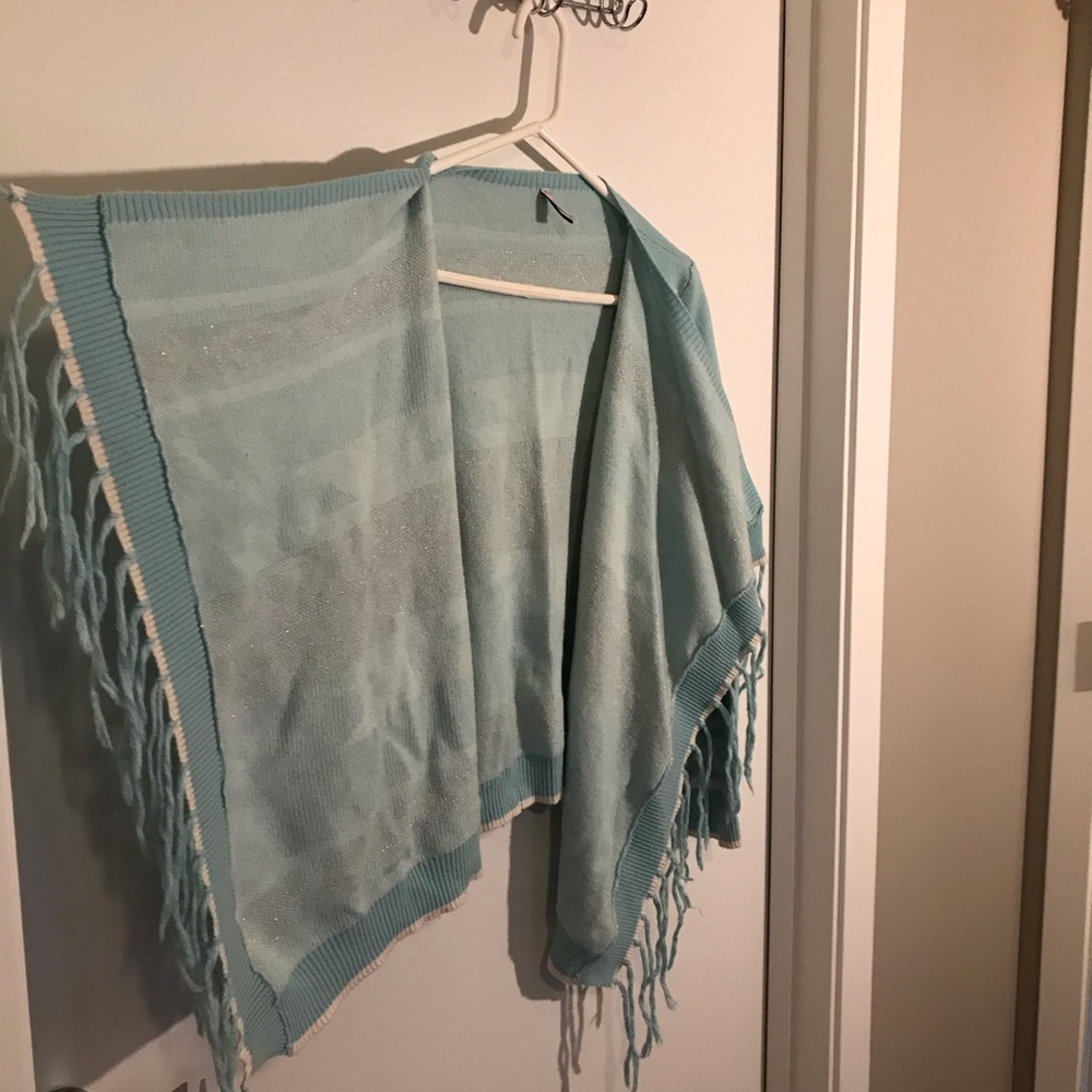 SALE!! Blue Sweater with Tassels - Picture 8 of 8
